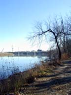 RIVERFRONT TRAIL trail in winter.